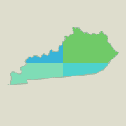 Northwest Kentucky garage door opener offices map.